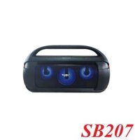 SoundMax 15643 SB207 Loa Bluetooth 5.0 USB.Thẻ nhớ TF Pin Samsung 5.200mah màu đen 24W