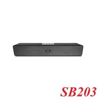 SoundMax 16563 SB203 Loa  Bluetooth 5.0. USB. Thẻ nhớ TF Pin: Samsung 2600mAh màu đen 12W