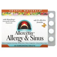 Source Naturals Allercetin Allergy & Sinus 48 Homeopathic Tablets