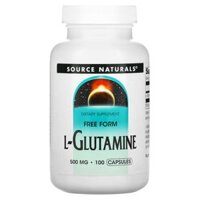 Source Naturals L-Glutamine 500 mg 100 Capsules
