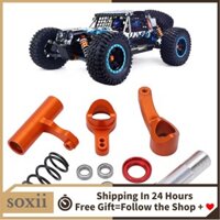 Soxii Lắp ráp lái xe bằng nhôm Tbest RC Car Knuckle Kit Orange tương thích với ZD Racing Ex -07 1/7 -07 sa mạc 1/8 MT8