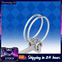 Soyoung 20 PCS Kẹp ống dây đôi với bộ dụng cụ ống bằng thép không gỉ bu lông Bolt 13-16mm CLPT CLAMPS CLPT cho hệ thống ống nước (13-16mm)