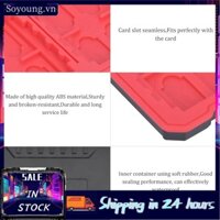 Soyoung Hộp Đựng Thẻ Điện Thoại Đen -E8 Chống Rơi Máy Ảnh Chống Nước Bộ Nhớ S-I-M Phụ Kiện Lưu Trữ