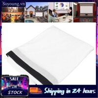 Soyoung Màn hình máy chiếu 16: 9 HD Phim có thể gập lại với 8 Hook Anti Wall Wall được gắn vào cắm trại tại nhà ngoài trời trong nhà (gugxiomsr5hb6q7e9-11)