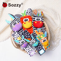 Sozzy Sozzy Soothing Trang Trí Bé Dây Đeo Cổ Tay Sơ Sinh Lục Lạc Tất Đồ Chơi Cho Bé 0-1 Tuổi Xếp Hình