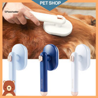 Sp ABS Chó Chải Lông Lược Dụng Cụ Chải Lông Cầm Tay Thú Cưng Xoay Được Lược Dày Lông