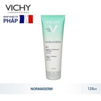 sp chinh hang [CHÍNH HÃNG] Gel cát tẩy tế bào chết 3 tác dụng Vichy Normaderm 3in 1 Scrub + Cleanser + Mask 125ml