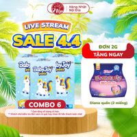 [SP có voucher Live X] Combo 6 Bỉm Tã Quần Bobby Baby Joy Siêu Thấm Chính Hãng M/L/XL/XXL 50 Miếng