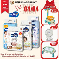 [SP có voucher live X]Tã Bỉm MOONY NATURAL dán/quần NB62/S58/M46/L38/L36/XL32