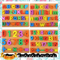 (SP loại 1) BẢNG GỖ NỔI chữ cái TIẾNG VIỆT,CHỮ SỐ CHO BÉ .