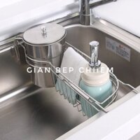 SP022 - Kệ đựng giẻ rửa chén, thức ăn thừa - Có tay kéo (Không bán kèm ca inox)