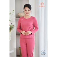 SP2200 Đồ bộ mặc nhà nữ cotton USA áo dài quần dài