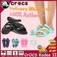Sp4 [Hàng mới về] Dép nữ Crocs Kadee II 2022 Giày đi biển phong cách mới Xăng đan ngoài trời phẳng nhẹ