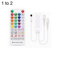 Sp511e Bộ Điều Khiển LED Âm Nhạc WiFi Cho WS2812b WS28111 Dải LED Pixel RGB Có Thể Địa Chỉ Đầu Ra Kép Alexa Điều Khiển Ứng Dụng Giọng Nói Thông Minh