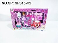 SP615-C2 HỘP TRANG ĐIỂM XE NGỰA, TÚI XÁCH, MÁY CHỤP HÌNH, KÉO, SON, LƯỢC, 1 BÉ Sweet Girl