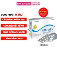 Spacaps hỗ trợ sinh lý nữ - giảm khô hạn, tăng dịch tiết, nội tiết tố từ mầm đậu nành, hà thủ ô