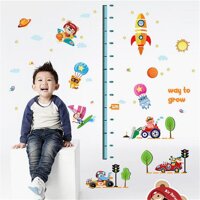 Space Rocket Kids Baby Height Growth Chart Measure Wall Sticker Room Home Decor - intl