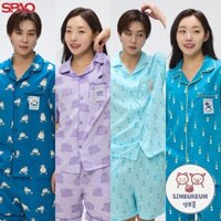 [SPAO] Korea Unisex Pokémon Master Short Sleeves Pajama Set ; Bộ đồ ngủ ngắn tay Unisex Pokémon Master Hàn Quốc