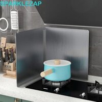 Sparklelap Oil Splatter Guard, Tấm chắn chống văng có thể gập lại bằng thép không gỉ, Màn hình bôi trơn dầu mỡ Bạc chống gió 2 tấm Bếp Gas vách ngăn chống nước