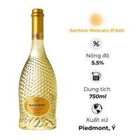 Sparkling Ý Santero Moscato D’asti