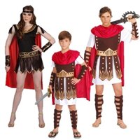 Spartan Chiến Binh Trang Phục Cho Trẻ Em Người Lớn, La Mã Đấu Sĩ Samurai Trang Phục Nam Nữ Cô Gái Bé Trai Giáp Hy Lạp Trang Phục Hóa Trang Halloween