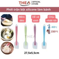 Spatula silicone - phới dẹt silicon trộn bột, vét bột, trộn phết kem - phới làm bánh chịu nhiệt 28cm - THEA