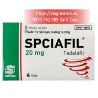 Spciafil 20mg (Tadalafil) Shinpoong Daewoo - Hộp 4 viên