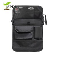 Spdd có khay để bàn có thể gập lại, Thảm đá nhiều ngăn sắp xếp ghế ngồi ô tô, Túi đựng đồ ghế sau ô tô đa năng bằng vải Oxford đa năng chống trượt