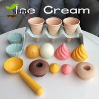 Spdd Mô Phỏng Kem, Bánh Rơm Lúa Mì Người Ăn Kem Đồ Chơi Mô Hình, Ngoài Trời Giả Vờ Chơi Cát Làm Đồ Chơi Nhà Bếp Nhà DIY