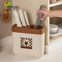 Spdd Muỗng Nĩa Đũa Giá Đỡ, Nhựa Thoát Đũa Lồng, Đa Năng Hai Lớp Tiết Kiệm Không Gian Bộ Đồ Ăn Có Thể Tháo Rời Cho Nhà Bếp