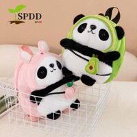 Spdd Panda Sang Trọng Ba Lô, Hoạt Hình Động Vật Túi Bơ Gấu Trúc Dung Tích Lớn, Kawaii Bông Dung Tích Lớn Nhồi Bông Gấu Trúc Sang Trọng Túi Quà Tặng Sinh Nhật Trẻ Em