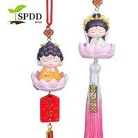 Spdd Phật Quan Âm Mặt Dây Chuyền Ô Tô, Treo Xe Dễ Thương Tượng Phật Mini, Sáng Tạo Tinh Tế May Mắn Tự Động Trang Trí Hoạt Hình Phật Nhân Vật Quà Tặng