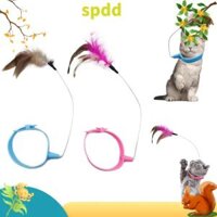 SPDD Trò chơi tự Hi Gậy trêu ghẹo mèo Hài Hước Tương tác Vòng cổ lông mèo Đồ chơi cho mèo Đa chức năng Gậy mèo