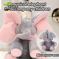Spdd Voi Sang Trọng Đồ Chơi, Hát Điện Tử Trốn Tìm Voi, Quà Tặng Sinh Nhật Tai Di Động Tương Tác Âm Nhạc Búp Bê Voi Nhồi Bông Bé Trai Bé Gái