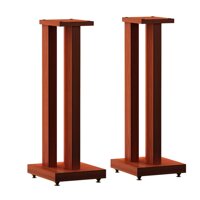 Speaker Stands Professional HiFi Surround Sound Stand Subwoofer Wooden Audio Stand Home Office Media Furniture (Color : Brown, Size : 40cm)