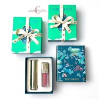 [Special Gift] Set Son Thắt Nơ Whoo Christmas 1 Son Dưỡng #Pink + 1 Son Lì #18