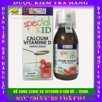 SPECIAL KID CALCIUM VITAMIN D BỔ XUNG CANXI-VID D CHO BÉ 125ML | NHẬP KHẨU CHÍNH HÃNG PHÁP  tranbinh