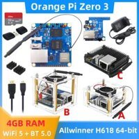 【Special offer】 Orange Pi Zero 3 4gb Ram Allwinner H618 64-Bit Wifi 5 Bt5.0 Lpddr4 16mb Spi Flash Gigabit Ethernet 12 Tv Ubuntu 22 Os