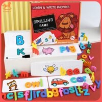 Spelling Game - Đồ chơi học chữ cái, học ghép chữ và học đánh vần chữ tiếng anh bằng gỗ