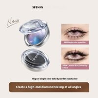 Spenny Monochrome Eye Shadow Plate Flash Matte Sequins Brightening Eye Head Blue Highlight