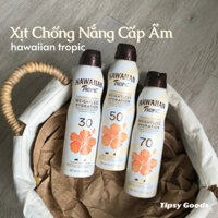 [SPF 30/50/70] Xịt Chống Nắng Cấp Ẩm Body Hawaiian Tropic Dòng Cấp Nước Nhẹ Da Lên Đến 12 Tiếng