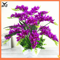 Spg 2 Chiếc 9 Bó Phalaenopsis Hoa Nhân Tạo Bó Hoa Giả Chống Tia Uv Cho Gia Đình Trang Trí Phòng Khách