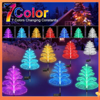 Spg Đèn sân vườn năng lượng mặt trời Cảnh quan chống nước ngoài trời Trang trí sân vườn Đèn bãi cỏ 7 màu Thay đổi sứa Đèn năng lượng mặt trời