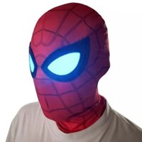 Spider-Man Glowing Mask Cosplay Costume Spiderman Light Up Face Mask Halloween Prop Headgear Mask For Kids