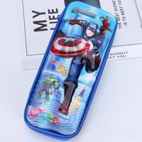 Spiderman Pencil Case Female 5D Stereo Anime Cartoon Children Young Students Boy Pencil-Box Large Capacity Hard Case Pencil