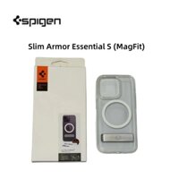Spigen Ốp Điện Thoại Trong Suốt Kèm Giá Đỡ Từ Tính Cho iphone12 13 14 pro max