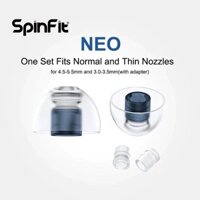 Spinfit NEO dành cho đầu tai bằng silicon IEM Đầu tai được cấp bằng sáng chế An toàn vừa vặn Thoải mái Giảm phản ứng dị ứng với bộ điều hợp cho đầu phun mỏng 1 cặp