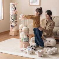 SPIRIT Bathroom Hộp đựng đồ chơi sang trọng trong suốt PET có nắp PP để tổ chức gia đình