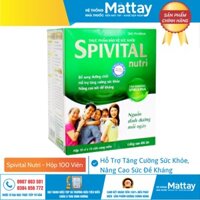 Spivital Nutri DHG - Hỗ Trợ Tăng Cường Sức Khỏe, Nâng Cao Sức Đề Kháng (100 Viên)