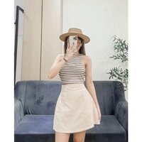 🌺SPK235211105 SET ÁO THUN CROPTOP SAT NÁCH KÈM CHÂN VÁY🌺